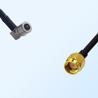 QMA/Male Right Angle - SMA/Male Coaxial Jumper Cable