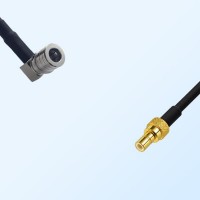 QMA/Male Right Angle - SMB/Male Coaxial Jumper Cable