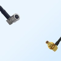 QMA/Male R/A - SMB/Bulkhead Male R/A Coaxial Jumper Cable