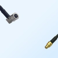 QMA/Male Right Angle - SMP/Female Coaxial Jumper Cable