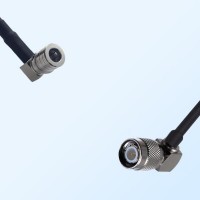 QMA/Male Right Angle - TNC/Male Right Angle Coaxial Jumper Cable