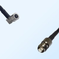 QMA/Male Right Angle - TNC/Female Coaxial Jumper Cable