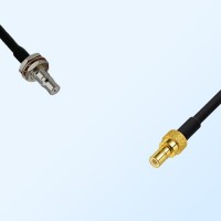 QMA/Bulkhead Female with O-Ring - SMB/Male Coaxial Jumper Cable