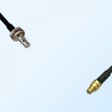 QMA/Bulkhead Female with O-Ring - SMP/Female Coaxial Jumper Cable
