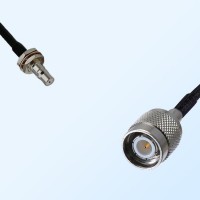 QMA/Bulkhead Female with O-Ring - TNC/Male Coaxial Jumper Cable