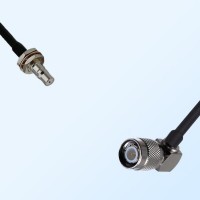 QMA/Bulkhead Female with O-Ring - TNC/Male R/A Coaxial Jumper Cable