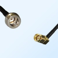QN/Male - SMA/Male Right Angle Coaxial Jumper Cable