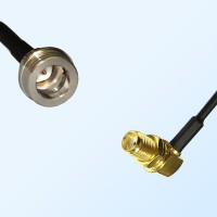 QN/Male - SMA/Bulkhead Female Right Angle Coaxial Jumper Cable
