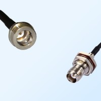 QN/Male - TNC/Bulkhead Female with O-Ring Coaxial Jumper Cable