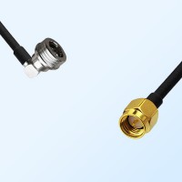 QN/Male Right Angle - SMA/Male Coaxial Jumper Cable