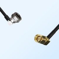 QN/Male Right Angle - SMA/Male Right Angle Coaxial Jumper Cable
