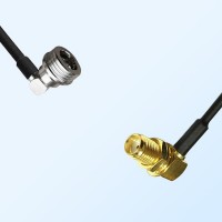 QN/Male R/A - SMA/Bulkhead Female R/A Coaxial Jumper Cable