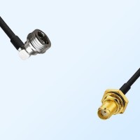 SMA Bulkhead Female with O-Ring - QN Male R/A Coaxial Cable Assemblies