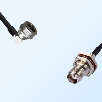 QN/Male R/A - TNC/Bulkhead Female with O-Ring Coaxial Jumper Cable