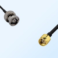 RP BNC/Male - RP SMA/Male Coaxial Jumper Cable