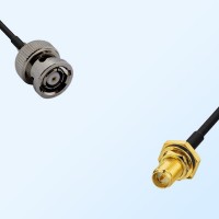 RP SMA Bulkhead Female with O-Ring - RP BNC Male Cable Assemblies