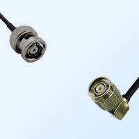 RP BNC/Male - RP TNC/Male Right Angle Coaxial Jumper Cable