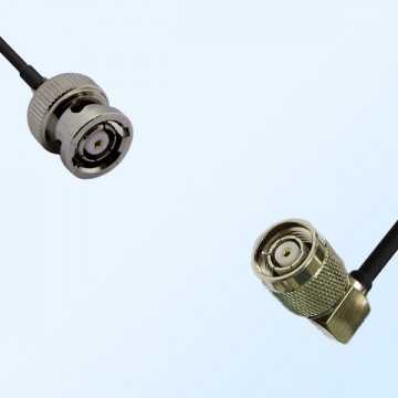 RP BNC/Male - RP TNC/Male Right Angle Coaxial Jumper Cable