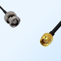 RP BNC/Male - SMA/Male Coaxial Jumper Cable