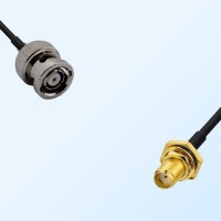 SMA Bulkhead Female with O-Ring - RP BNC Male Coaxial Cable Assemblies
