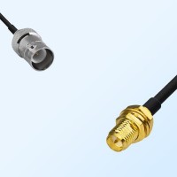 RP BNC/Female - RP SMA/Bulkhead Female Coaxial Jumper Cable