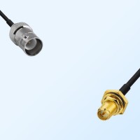 RP SMA Bulkhead Female with O-Ring - RP BNC Female Cable Assemblies