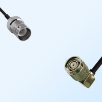 RP BNC/Female - RP TNC/Male Right Angle Coaxial Jumper Cable