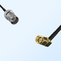 RP BNC/Female - SMA/Male Right Angle Coaxial Jumper Cable