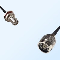 RP BNC/Bulkhead Female with O-Ring - RP TNC/Male Coaxial Jumper Cable