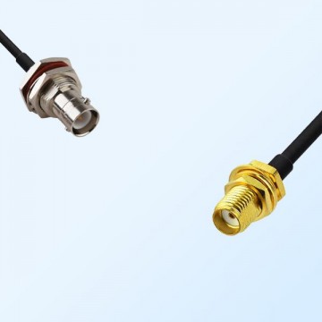 RP BNC/Bulkhead Female with O-Ring - SMA/Bulkhead Female Coaxial Cable