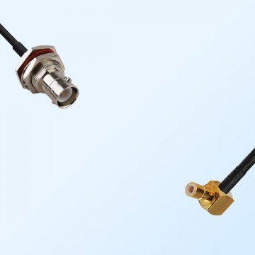 RP BNC/Bulkhead Female with O-Ring - SMB/Male R/A Coaxial Jumper Cable