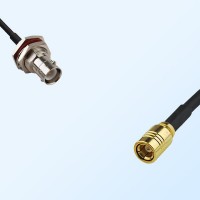 RP BNC/Bulkhead Female with O-Ring - SMB/Female Coaxial Jumper Cable