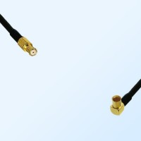 RP MCX/Male - RP MCX/Female Right Angle Coaxial Jumper Cable