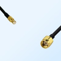 RP MCX/Male - RP SMA/Male Coaxial Jumper Cable