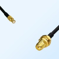 RP MCX/Male - RP SMA/Bulkhead Female Coaxial Jumper Cable