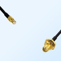 SMA Bulkhead Female with O-Ring - RP MCX Male Coaxial Cable Assemblies