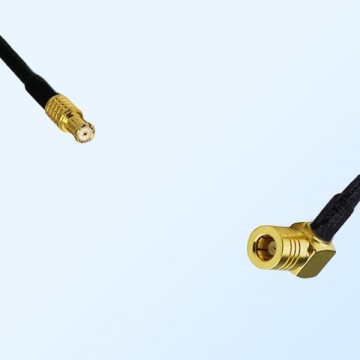 RP MCX/Male - SMB/Female Right Angle Coaxial Jumper Cable