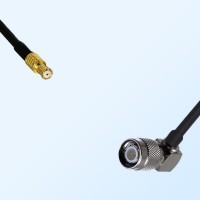 RP MCX/Male - TNC/Male Right Angle Coaxial Jumper Cable