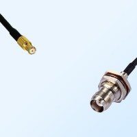 RP MCX/Male - TNC/Bulkhead Female with O-Ring Coaxial Jumper Cable