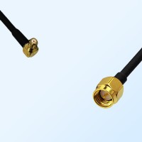 RP MCX/Male Right Angle - SMA/Male Coaxial Jumper Cable