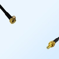 RP MCX/Male Right Angle - SMB/Bulkhead Male Coaxial Jumper Cable
