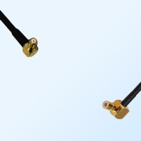 RP MCX/Male Right Angle - SMB/Male Right Angle Coaxial Jumper Cable