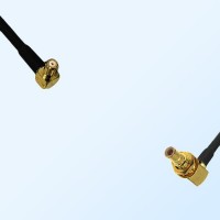 RP MCX/Male R/A - SMB/Bulkhead Male R/A Coaxial Jumper Cable