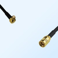 RP MCX/Male Right Angle - SMB/Female Coaxial Jumper Cable