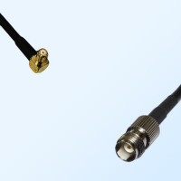 RP MCX/Male Right Angle - TNC/Female Coaxial Jumper Cable