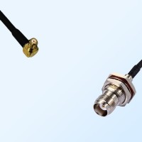 RP MCX/Male R/A - TNC/Bulkhead Female with O-Ring Coaxial Jumper Cable