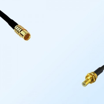 RP MCX/Female - SMB/Bulkhead Male Coaxial Jumper Cable