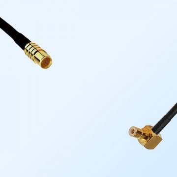 RP MCX/Female - SMB/Male Right Angle Coaxial Jumper Cable