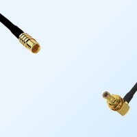 RP MCX/Female - SMB/Bulkhead Male Right Angle Coaxial Jumper Cable