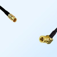 RP MCX/Female - SMB/Female Right Angle Coaxial Jumper Cable